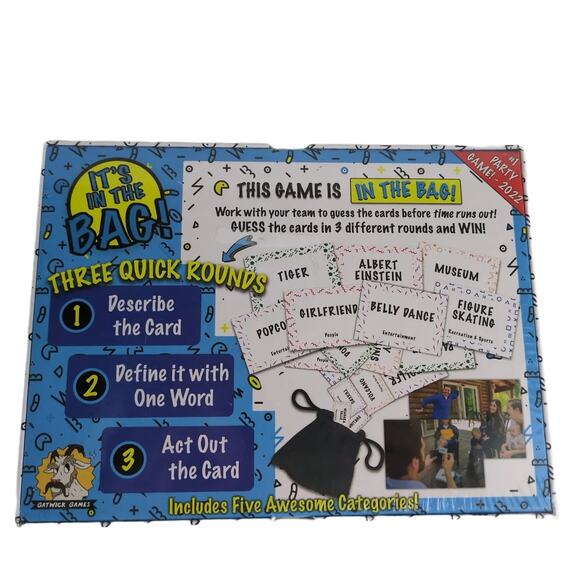 It's In the Bag Quick Witted Party Game NEW Sealed, 4+ Players, Ages 10+ Gatwick - Picture 6 of 6